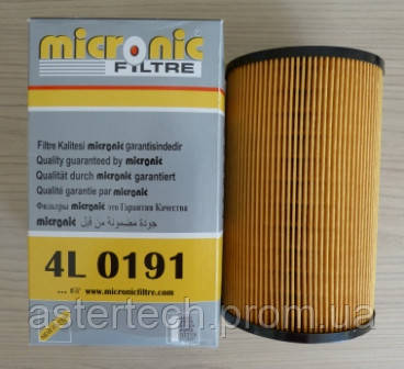 Фільтр масляний MICRONIC FILTER 4L 0191