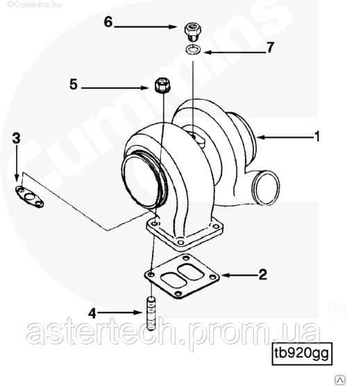 Турбина Holset Cummins ISL 4024865 3593211 3593209