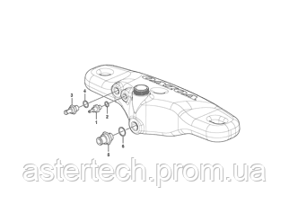 Розширювальний бачок VOE11887983 для двигуна D4D VOLVO: BL61 PLUS, BL71 PLUS